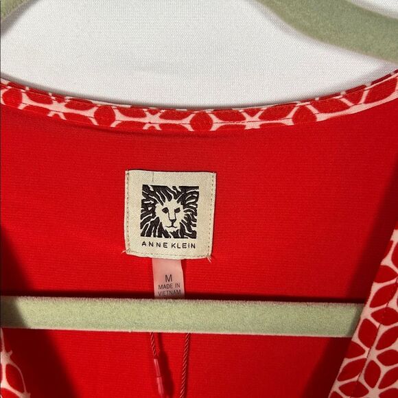 Anne Klein Orange Long Sleeve Wrap Style Top NWT M - Picture 5 of 7